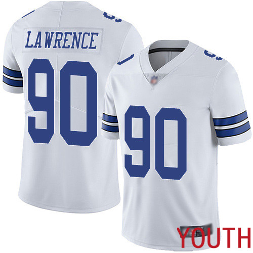 Youth Dallas Cowboys Limited White DeMarcus Lawrence Road #90 Vapor Untouchable NFL Jersey->women nfl jersey->Women Jersey